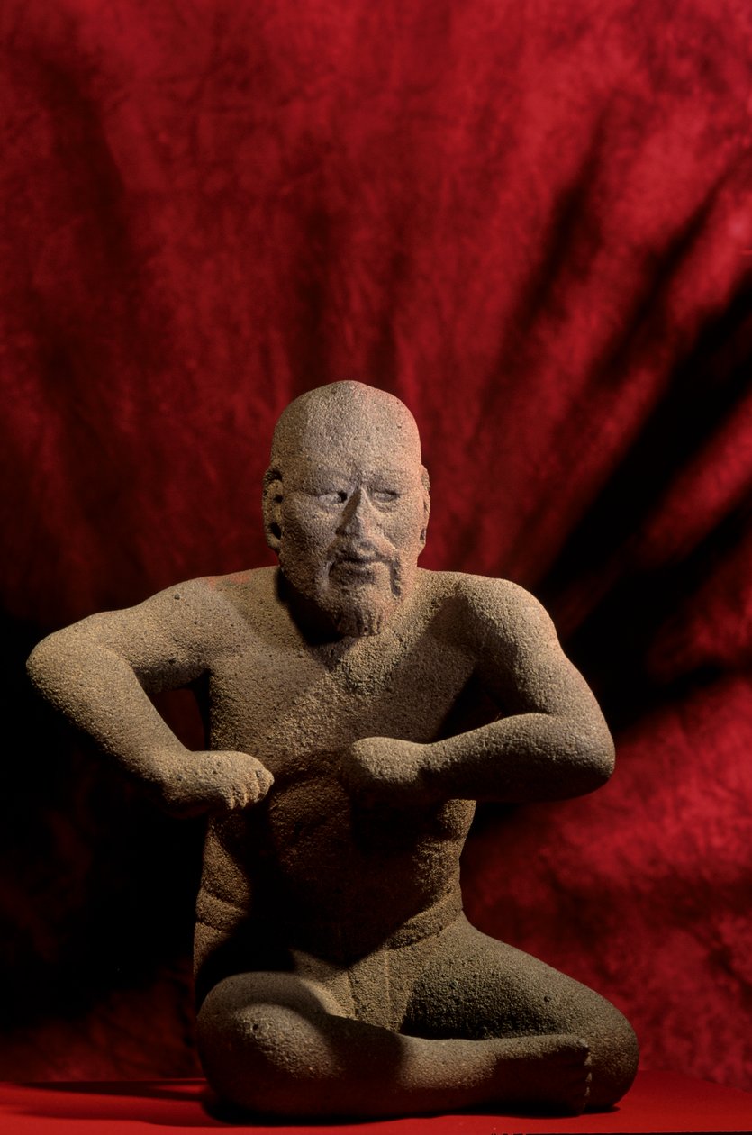 Olmec Enigma; figuuri; painija; NMAH; Meksiko tekijältä Kenneth Garrett