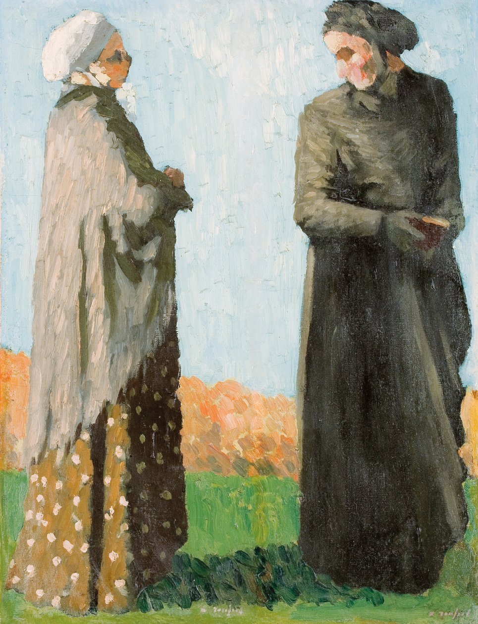 Talonpojat sunnuntaipuvussa, 1890 tekijältä Ker Xavier Roussel