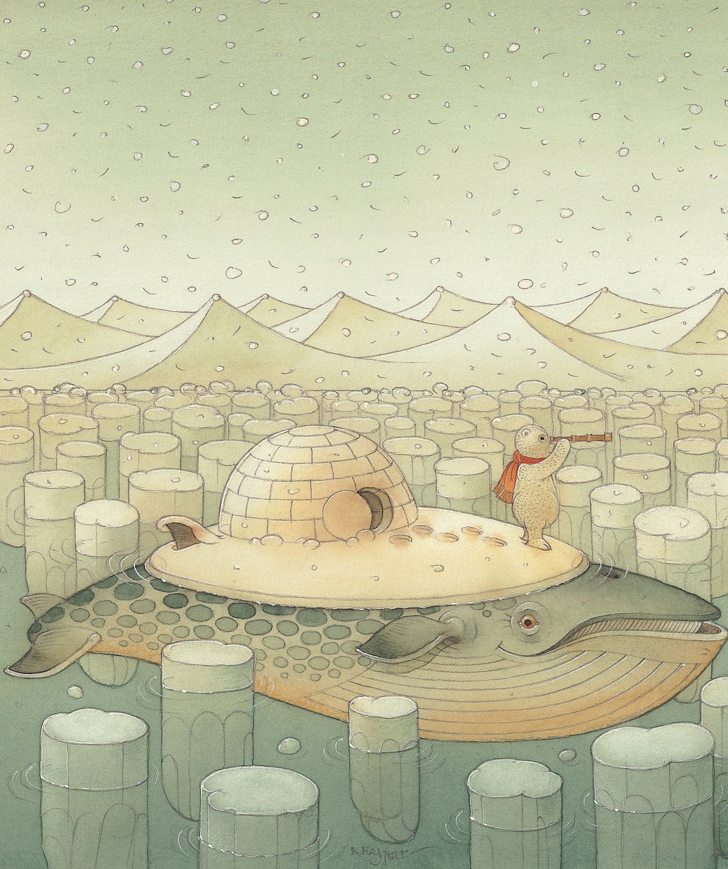 Saari, 2005 (wc paperilla) tekijältä Kestutis Kasparavicius