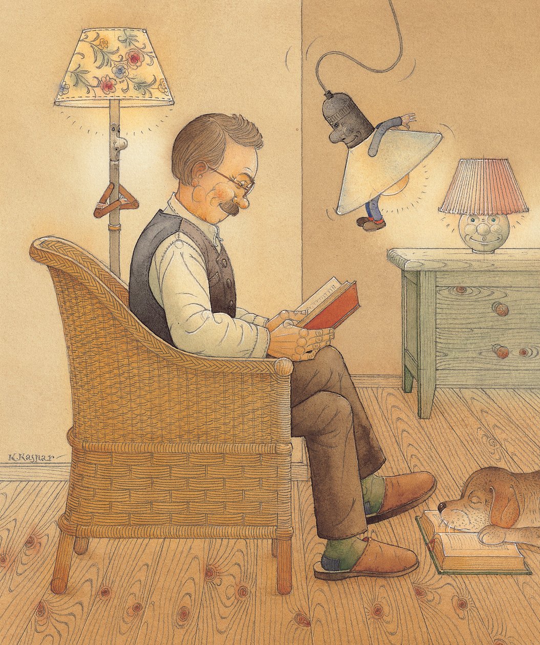 Lamppu, 2005 (wc paperilla) tekijältä Kestutis Kasparavicius