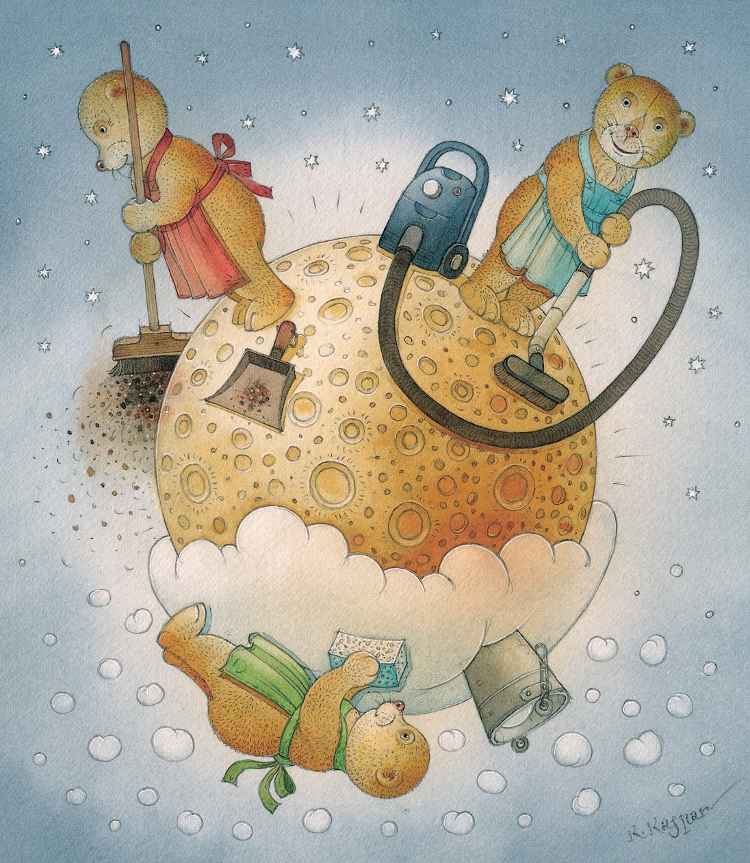 Lunar Bears, 2006 (wc paperilla) tekijältä Kestutis Kasparavicius