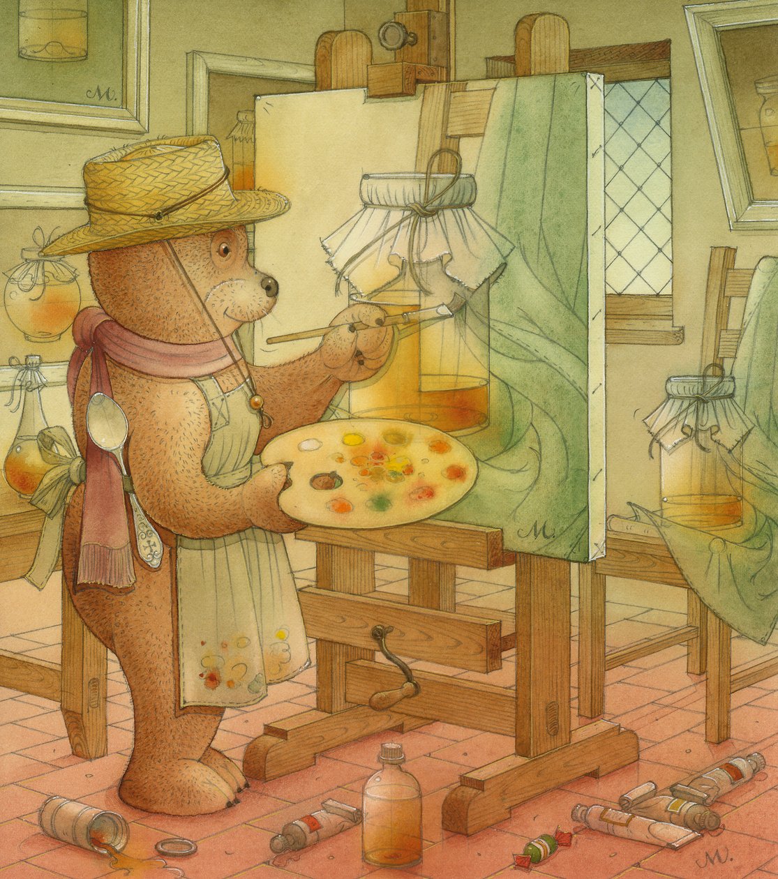 Maalari, 2006 (wc paperilla) tekijältä Kestutis Kasparavicius