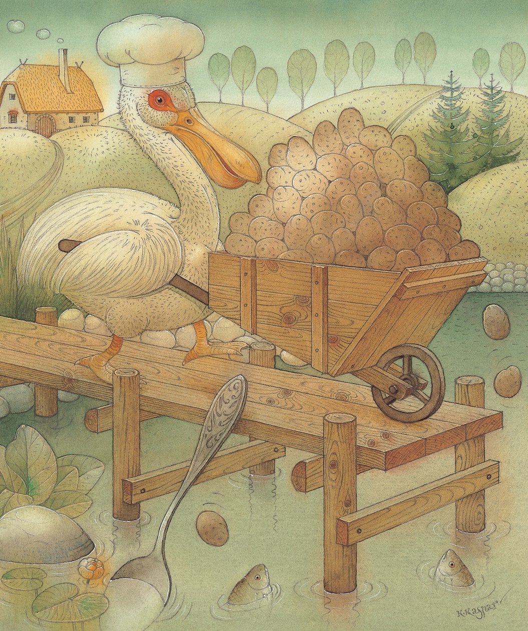 Pelikaani, 2005 (wc paperilla) tekijältä Kestutis Kasparavicius