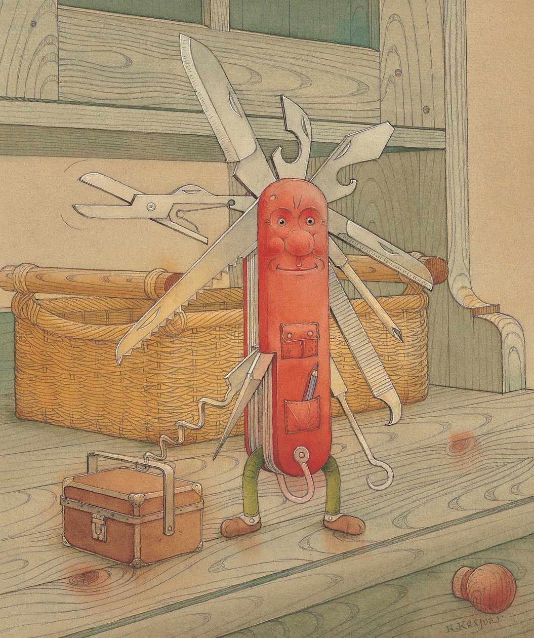 Taskuveitsi, 2005 (wc paperilla) tekijältä Kestutis Kasparavicius