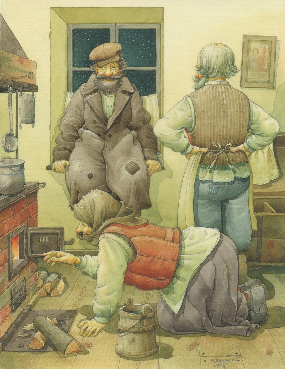 Venäjän kohtaus 04, 1994 (wc paperilla) tekijältä Kestutis Kasparavicius