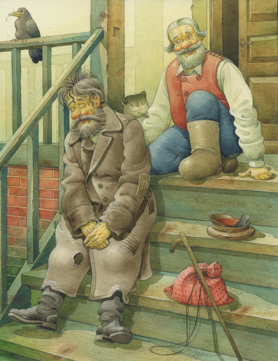 Venäjän kohtaus 08, 1994 (wc paperilla) tekijältä Kestutis Kasparavicius