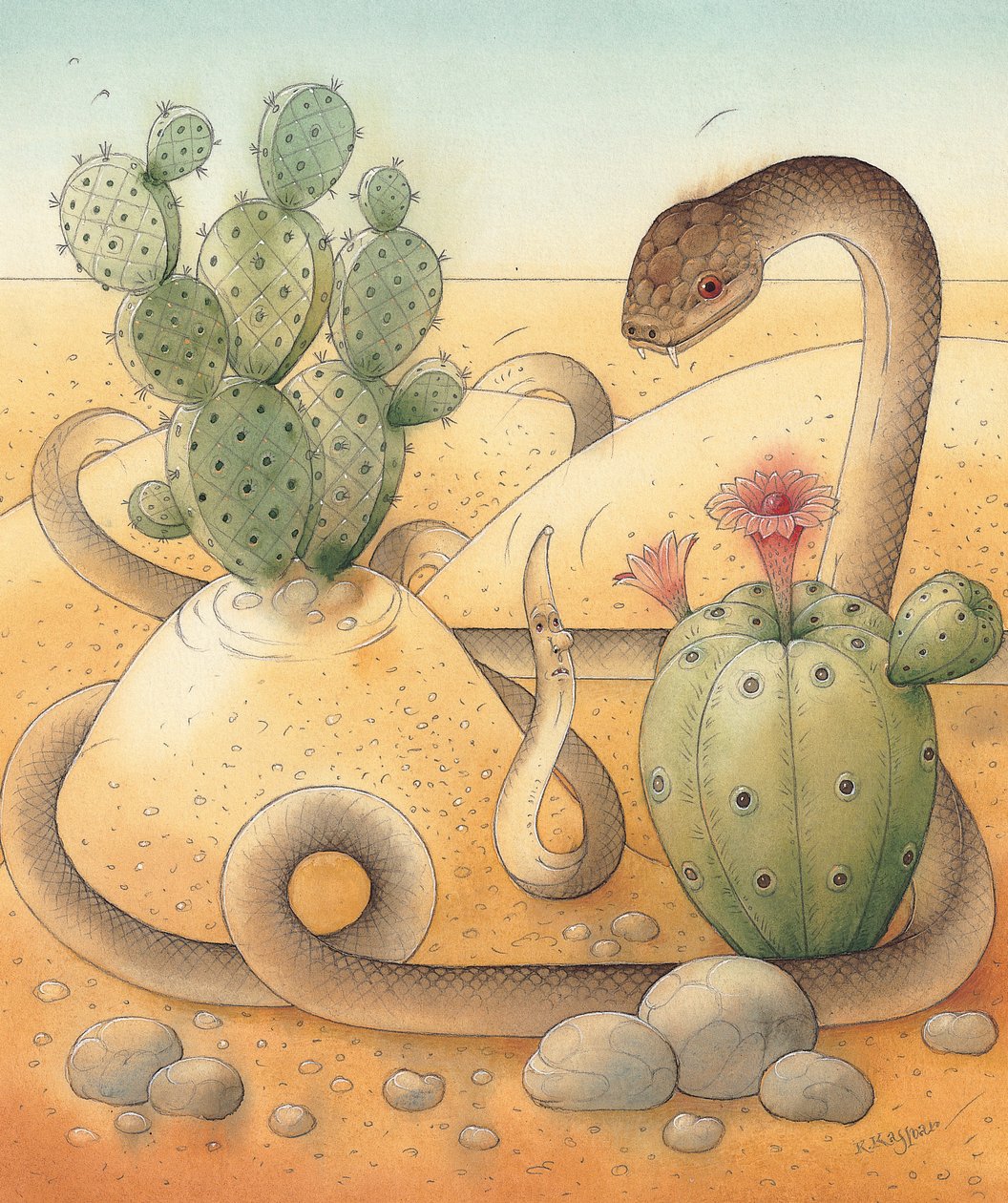 Snake, 2005 (wc paperilla) tekijältä Kestutis Kasparavicius