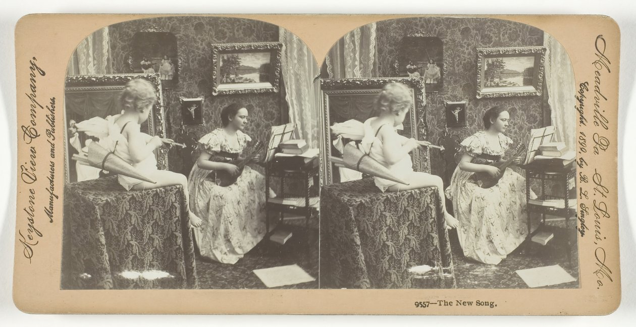 Uusi laulu, 1899. tekijältä Keystone View Company
