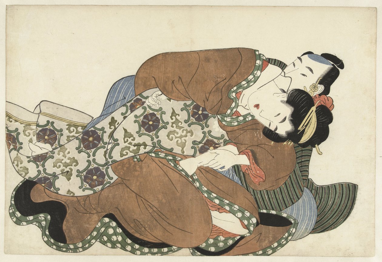 Pari rakastelee tekijältä Kikugawa Eizan (attributed to)