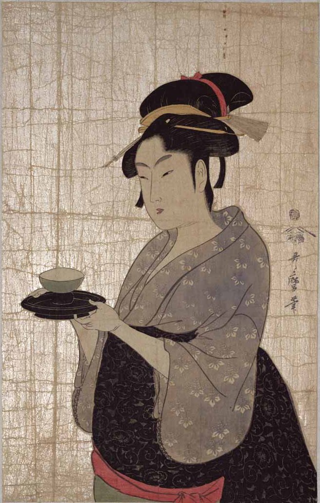 Englanti: Naniwaya Okita tekijältä Kitagawa Utamaro