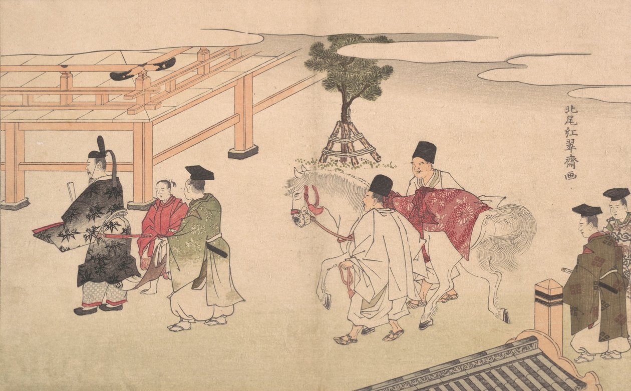 Hakuba no Sechie, 1700-luvun loppu - 1800-luvun alku. tekijältä Kitao Shigemasa