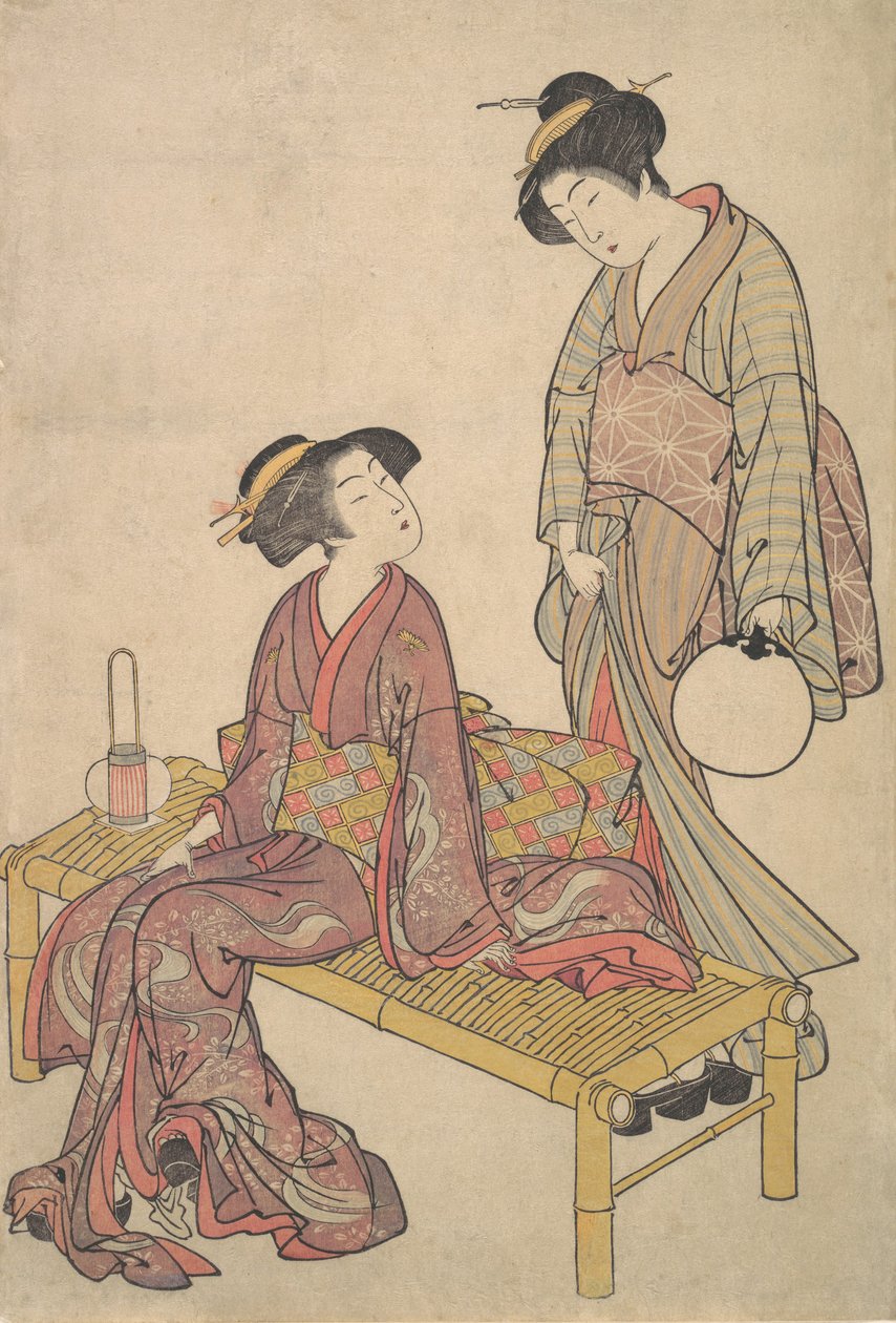 Käsilyhty, n. 1790. tekijältä Kitao Shigemasa