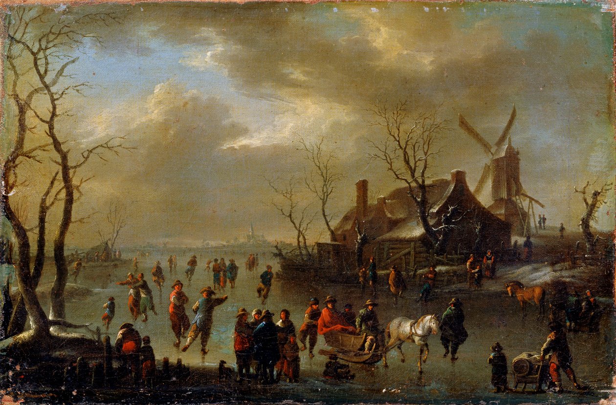 Talvimaisema, 1600-luku tekijältä Klaes Molenaer