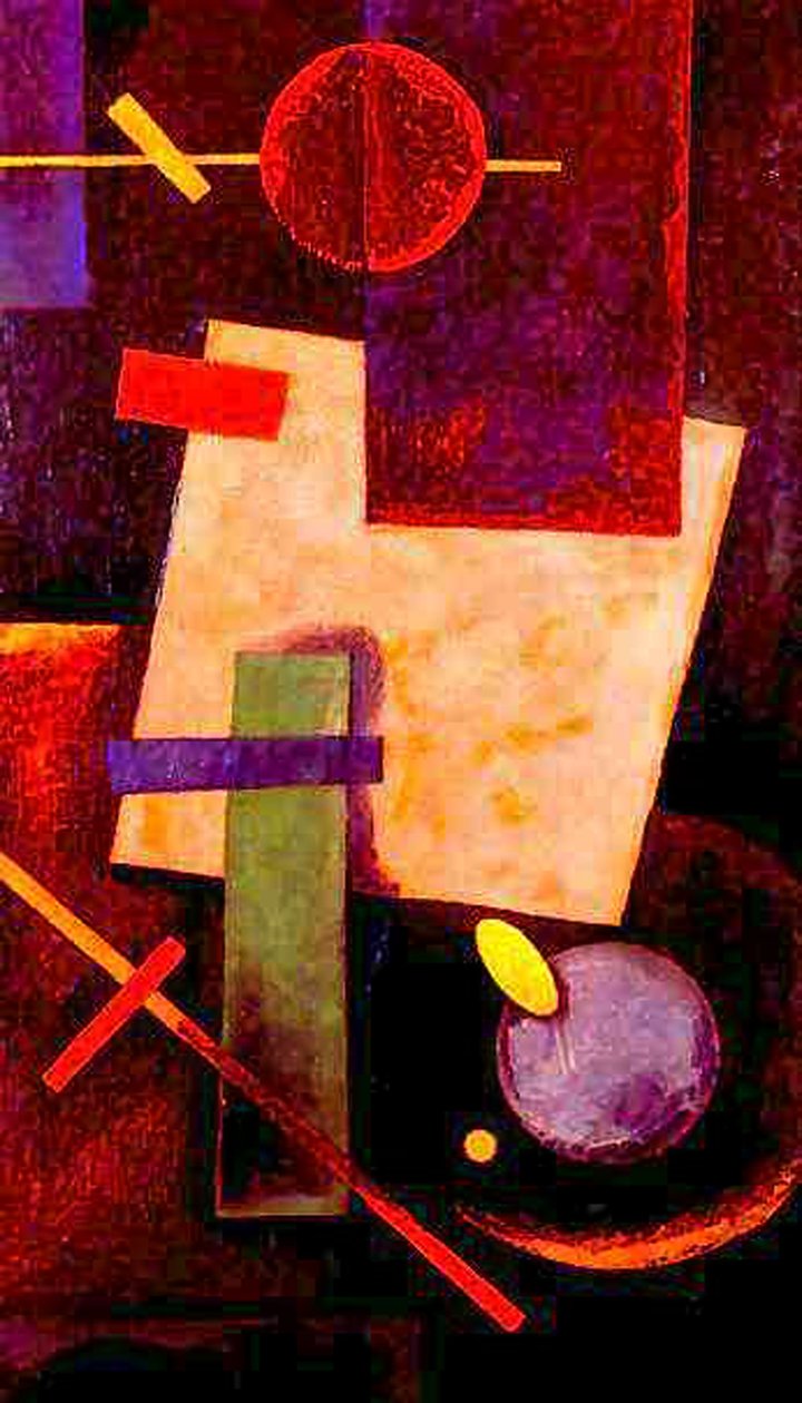 Suprematistinen kokoonpano, 1916 tekijältä Ivan Vassilyevich Klyun