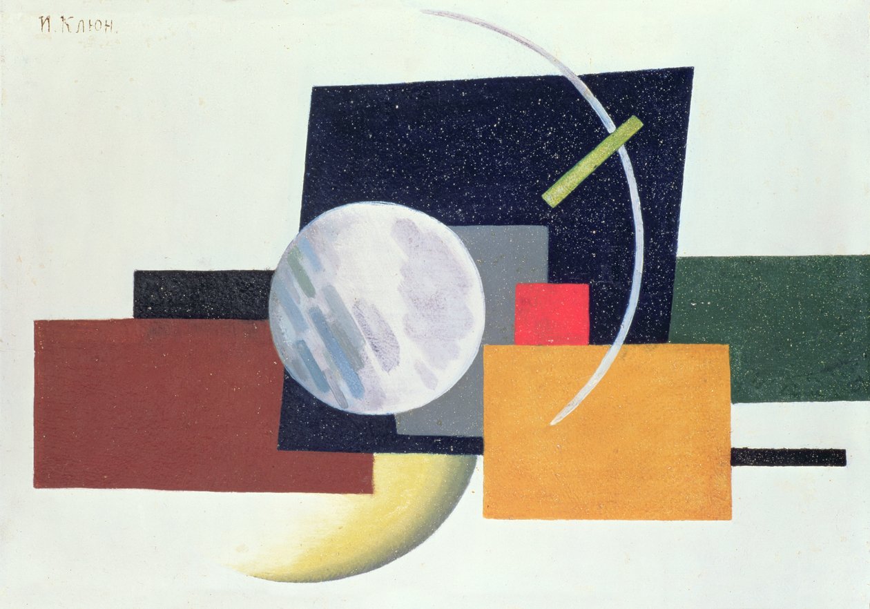 Suprematist Compposition 6, 1921 (öljy pahville) tekijältä Ivan Vassilyevich Klyun