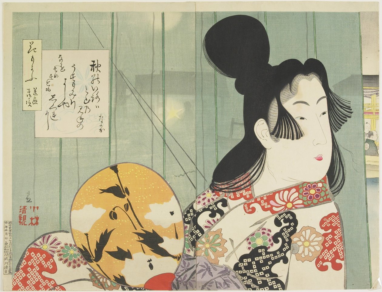 Bear Uchie s Of Kanei An d Sho_Ho_Era, Appli 1896 tekijältä Kobayashi Kiyochika