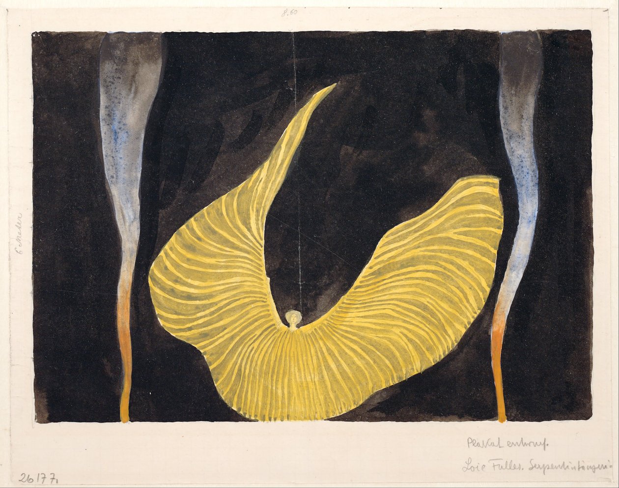 Loïe Fuller tanssissa Arkkienkeli tekijältä Koloman Moser