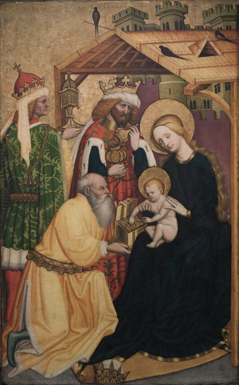 Maagien palvonta, 1440-luvun alku. tekijältä Konrad Laib