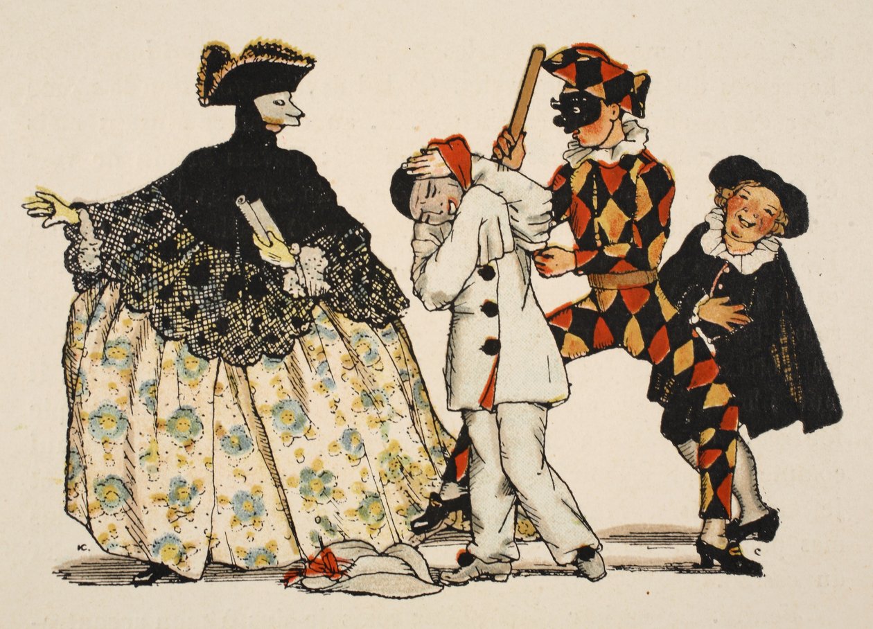 Italialainen komedia, 1918 tekijältä Konstantin Andreevic Somov