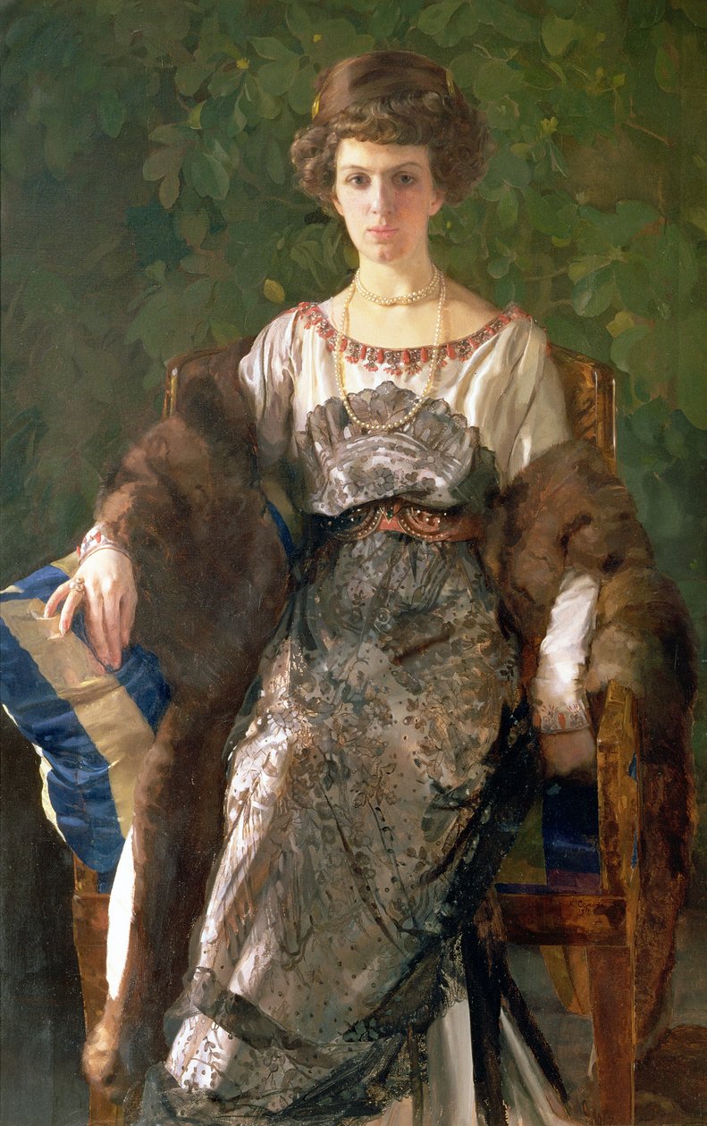 Ewfimia Nosovan muotokuva, 1911 tekijältä Konstantin Andreevic Somov