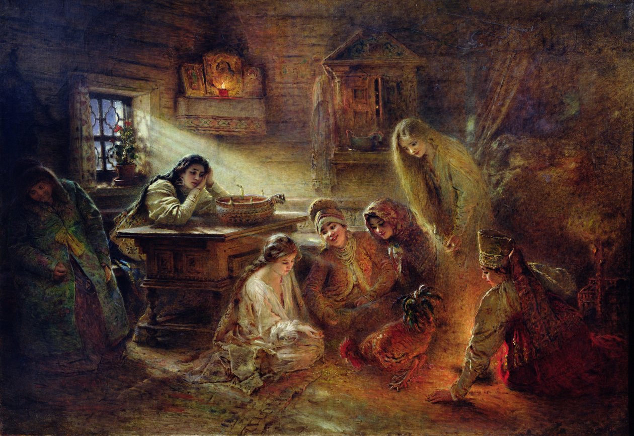 Joulun ennustaminen tekijältä Konstantin Egorovich Makovsky