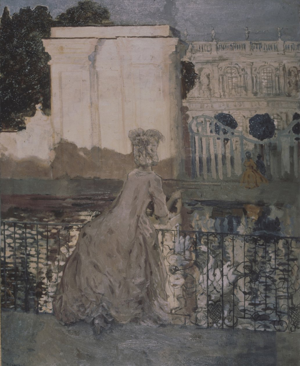 Nainen lammen rannalla tekijältä Konstantin Andreevic Somov