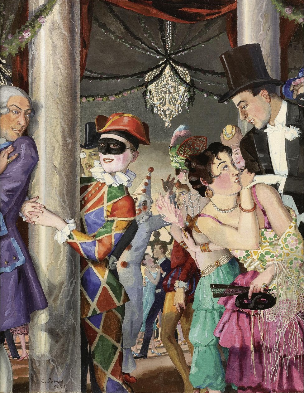 Naamiaiset, 1924 tekijältä Konstantin Andreevic Somov