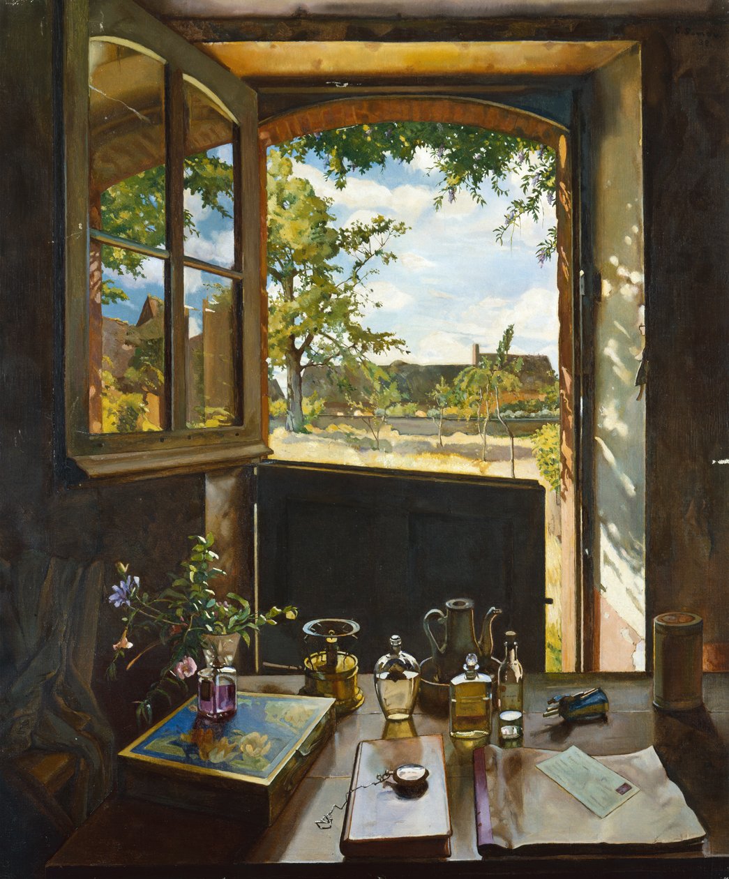 Avoin ovi puutarhassa tekijältä Konstantin Andreevic Somov