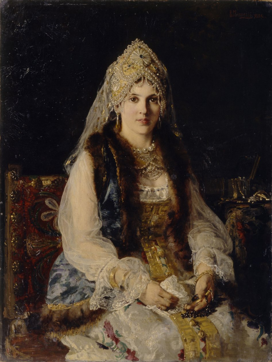 Boyarin vaimo, 1880 tekijältä Konstantin Egorovich Makovsky
