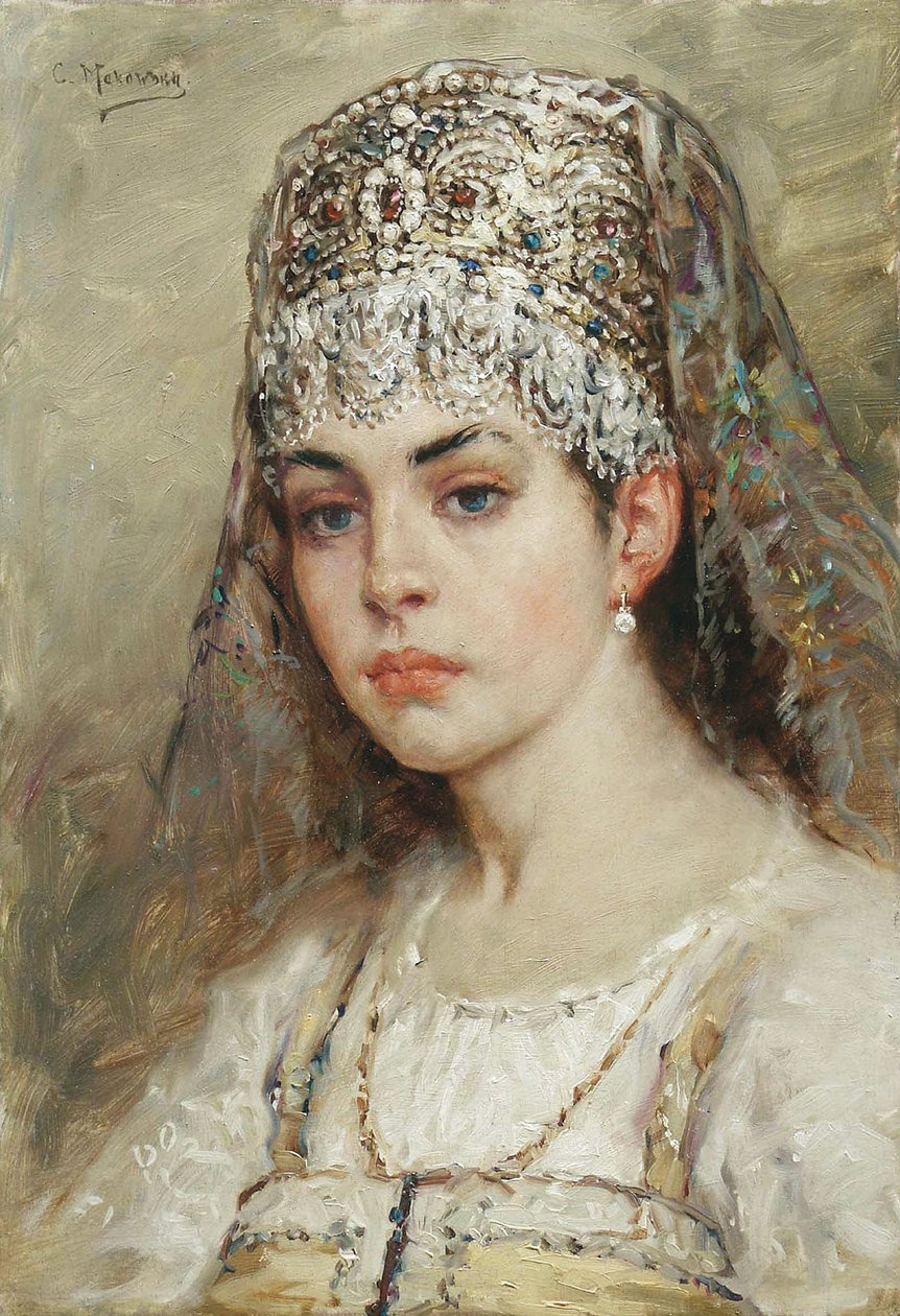 Boyarin vaimo, 1880-luku tekijältä Konstantin Egorovich Makovsky