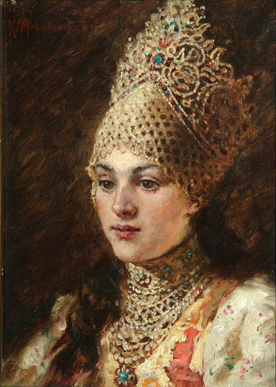 Boyarin vaimo, 1890-luku tekijältä Konstantin Egorovich Makovsky