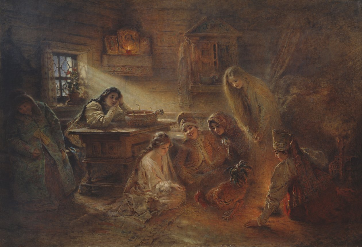 Joulunajan ennustaminen tekijältä Konstantin Makovsky