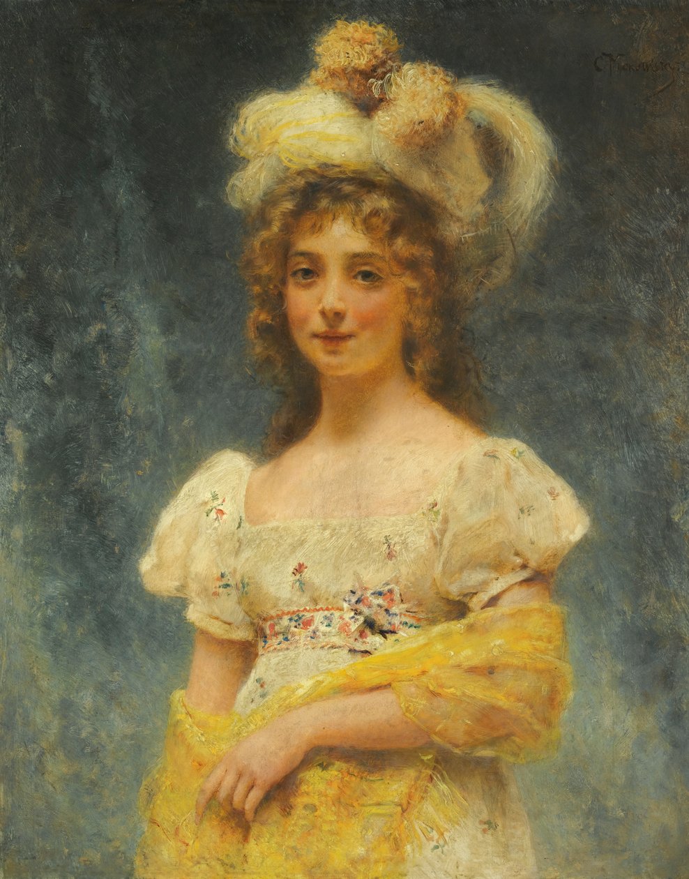Makovsky Keltainen huivi tekijältä Konstantin Makovsky