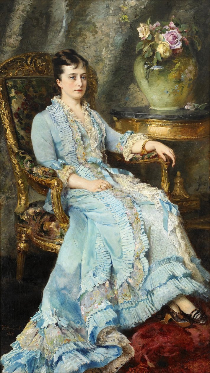 Muotokuva Katariina Dolgorukovista (1847-1922) tekijältä Konstantin Makovsky