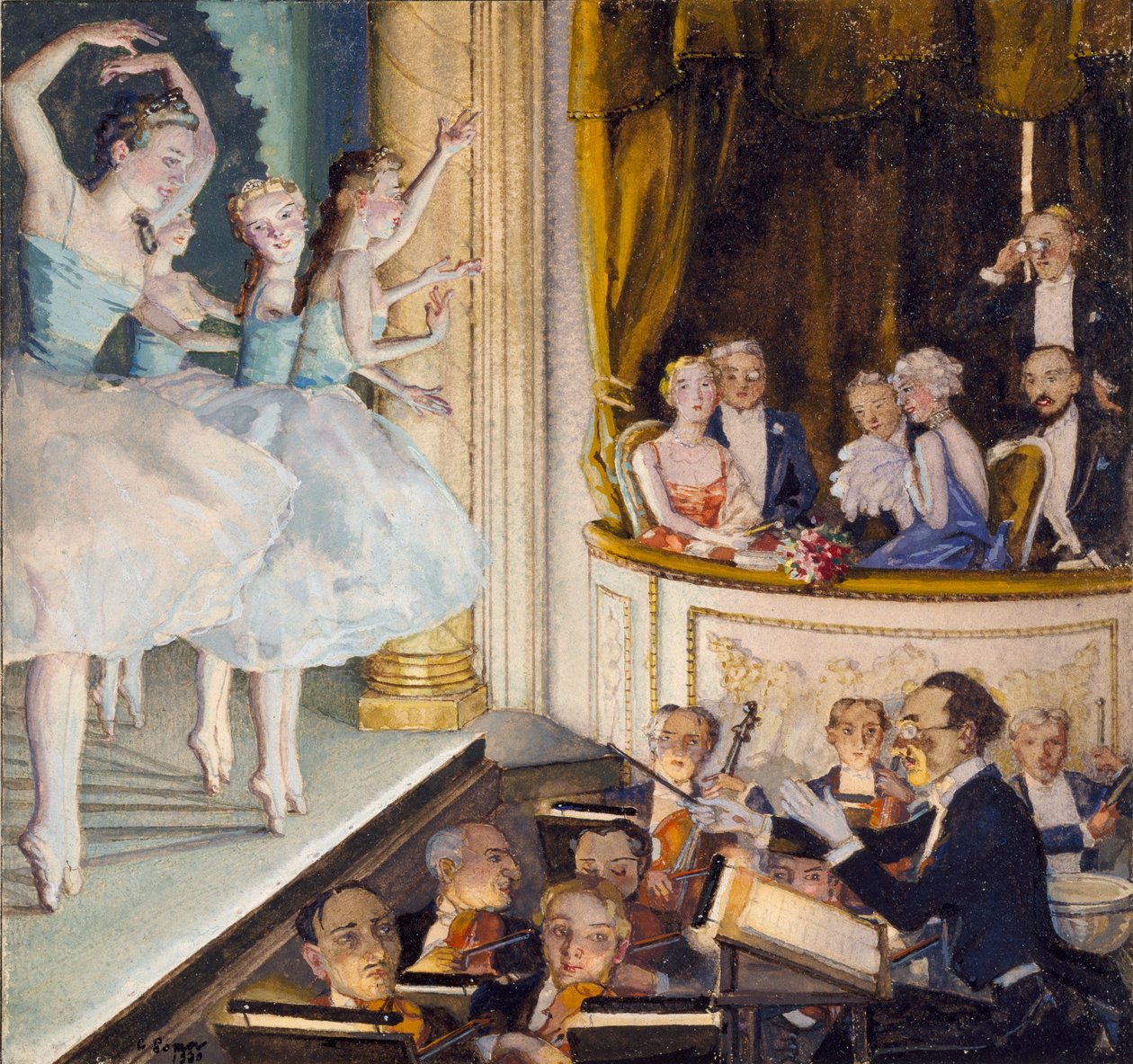 Venäläinen baletti, 1930 tekijältä Konstantin Somov