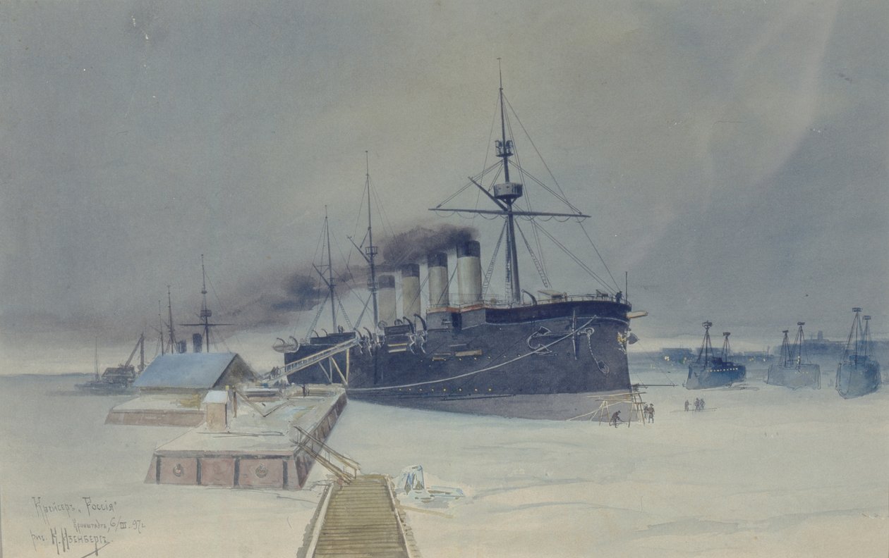 Panssariristeilijä Rossia, 1897 tekijältä Konstantin Vasilyevich Isenberg