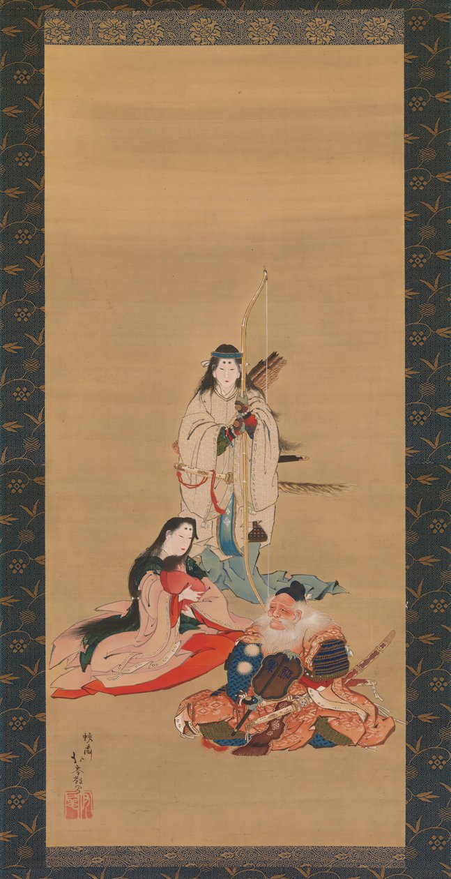 Legendaarinen keisarinna Jingu, 1800-luvun puoliväli. tekijältä Kosai Hokushin