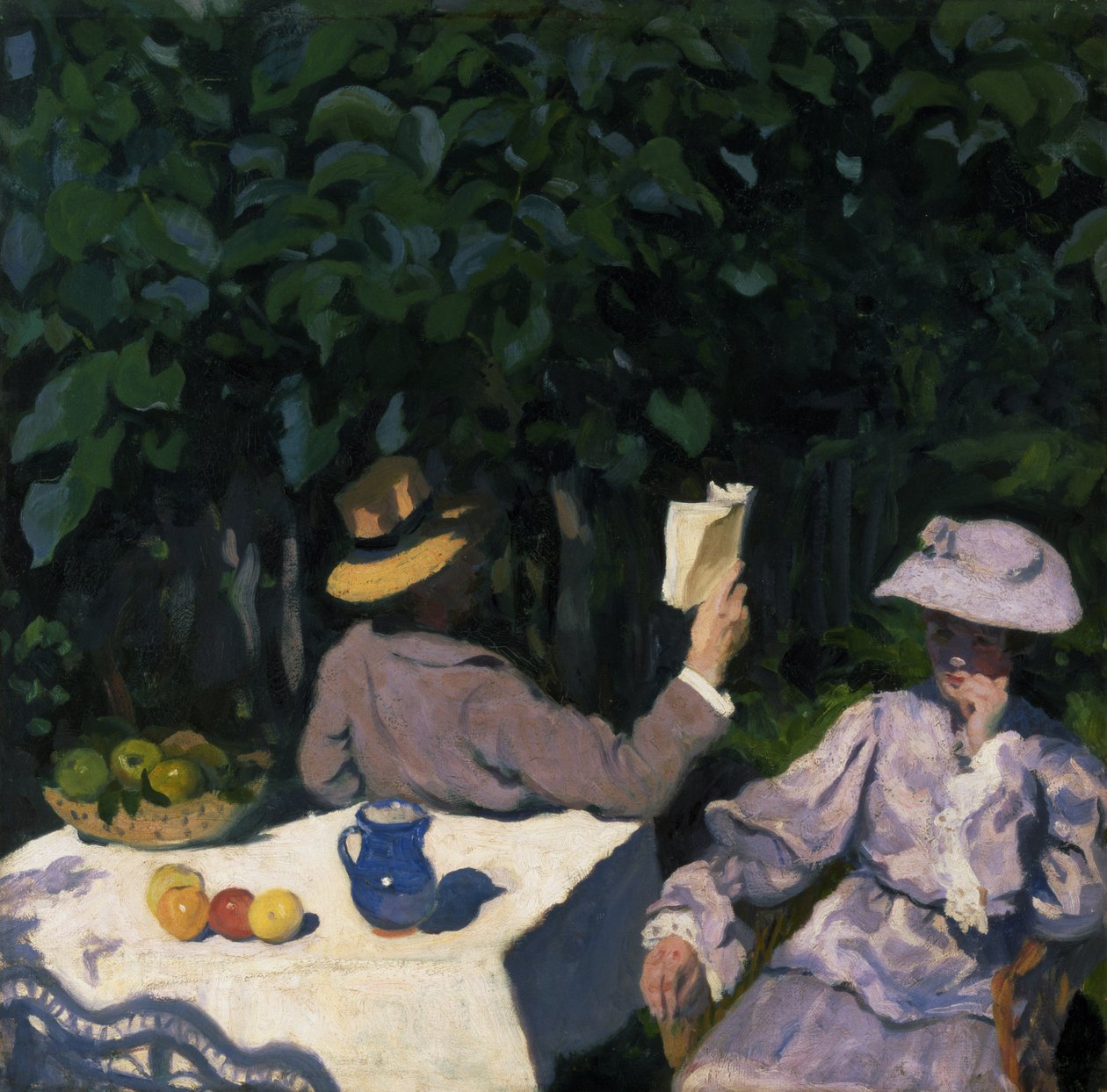 Aurinkoinen aamu, 1905 (öljy) tekijältä Károly Ferenczy