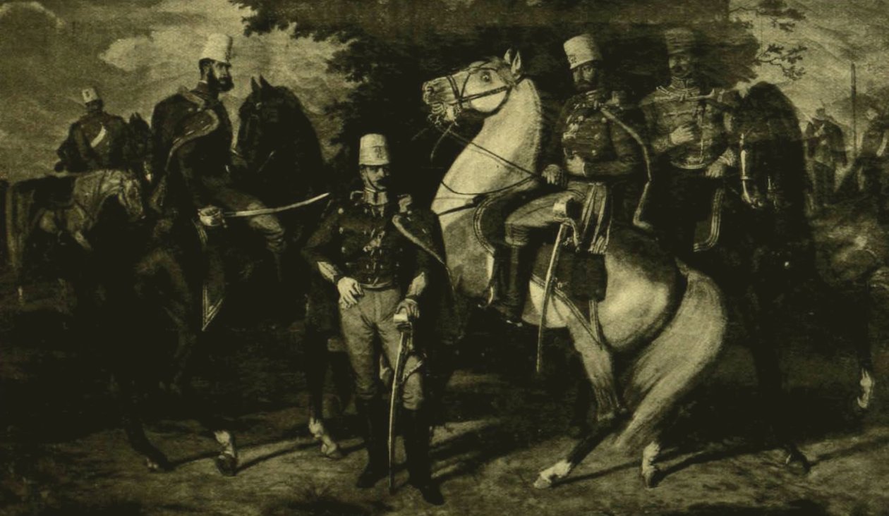Károlyin husaarirykmentin upseerit vuonna 1849 tekijältä Károly Lotz