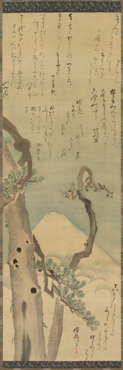 Fuji-vuori Pinesin kautta, 1700-luvun loppu – 1800-luvun alku. tekijältä Kubo Shunman