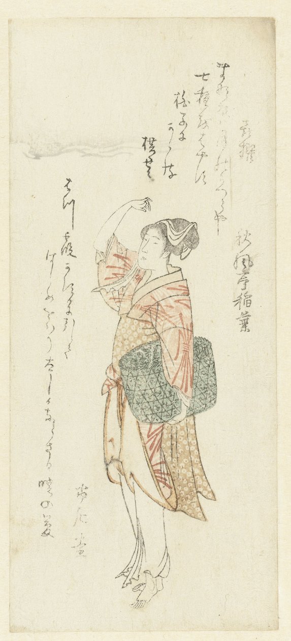 Fisher-nainen tekijältä Kubota Shunman (attributed to)