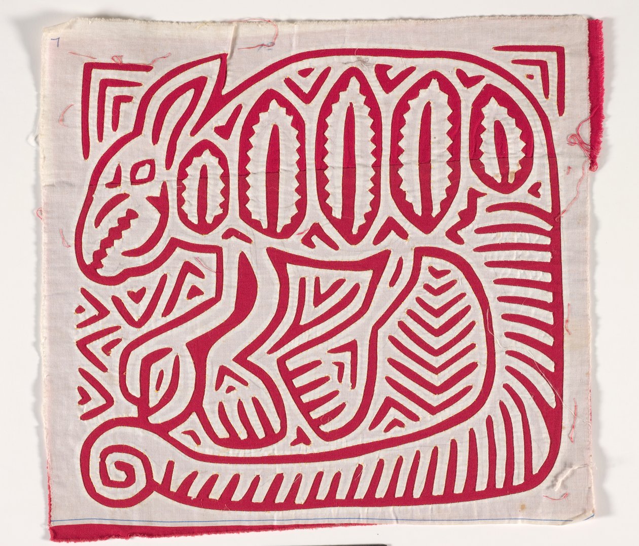 Paitapaneeli (mola) (applikoitu puuvilla) tekijältä Kuna Indian Culture