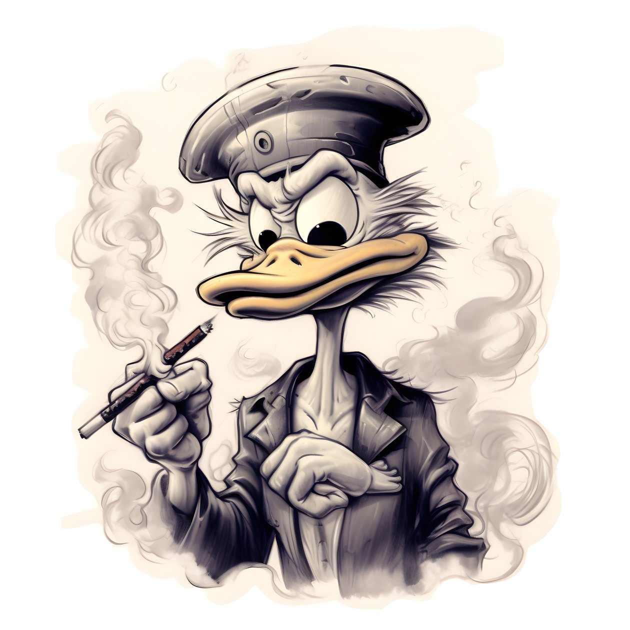 Scrooge McDuck polttaa suurta marihuanaa 1 tekijältä Kurt Heppke