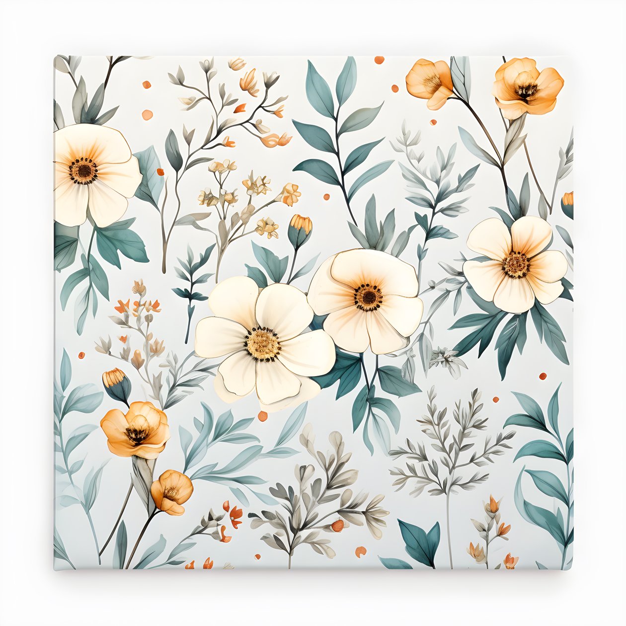 aquarell boho kukkaiset luonnonkasvit 1 tekijältä Kurt Heppke