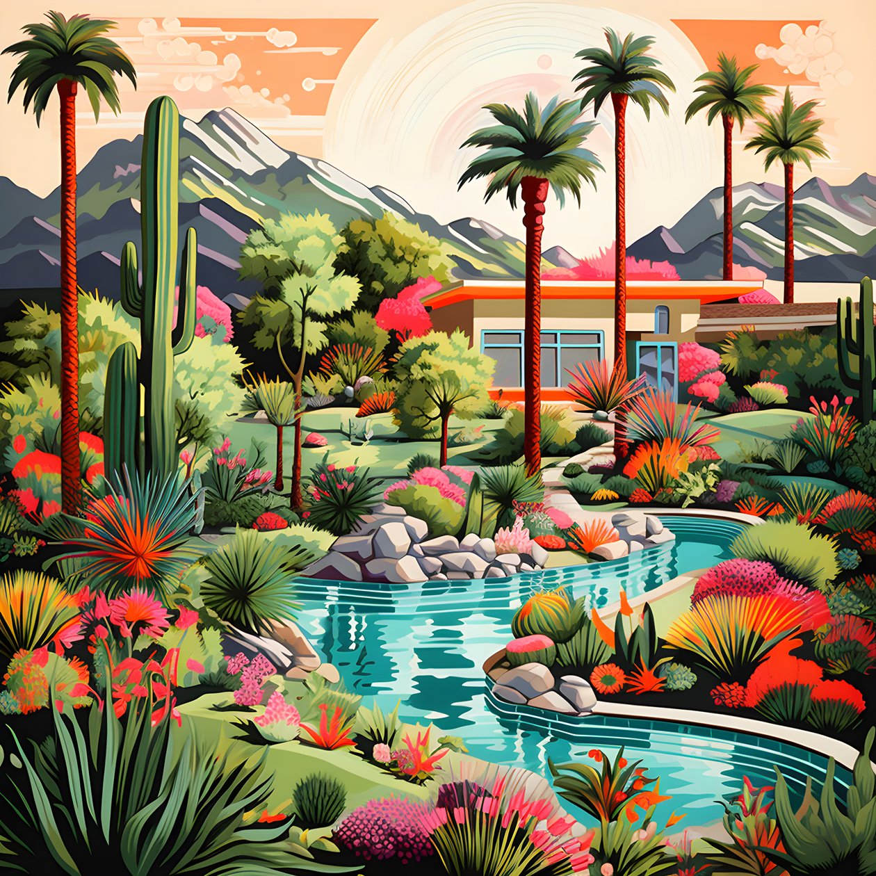 yksityiskohtainen kuva Palm Springs 4:stä tekijältä Kurt Heppke