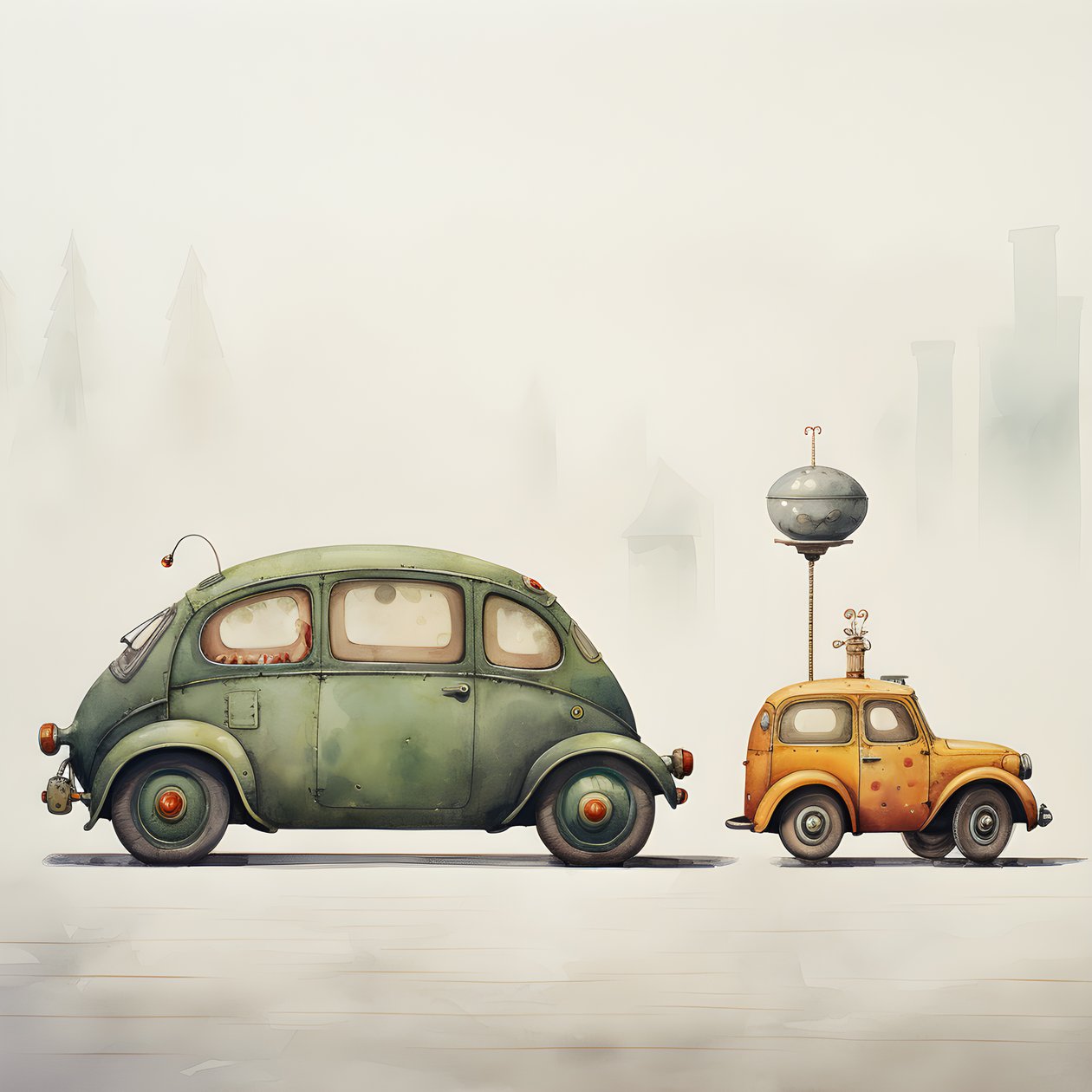 iso ja pieni auto 4 tekijältä Kurt Heppke