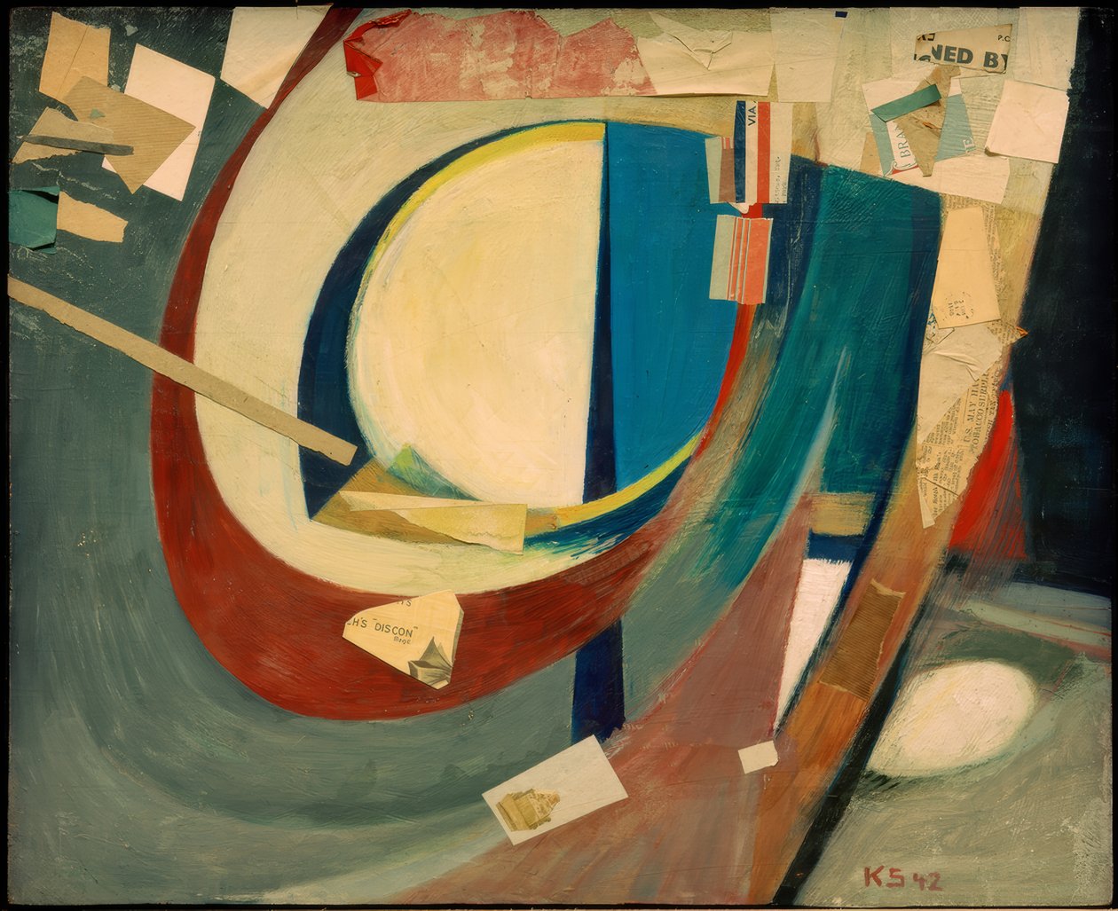 Kuva abstrakti Skoyen II tekijältä Kurt Schwitters