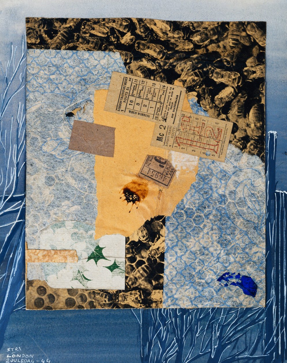 Linja-autoliput, 1944 tekijältä Kurt Schwitters