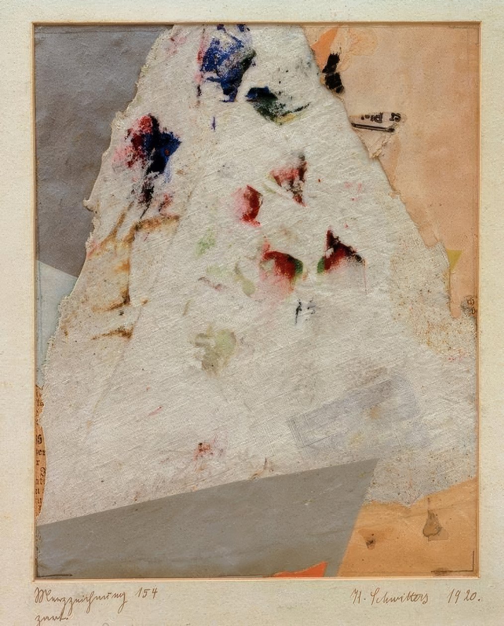 Merzin piirustus 154 tarjous tekijältä Kurt Schwitters