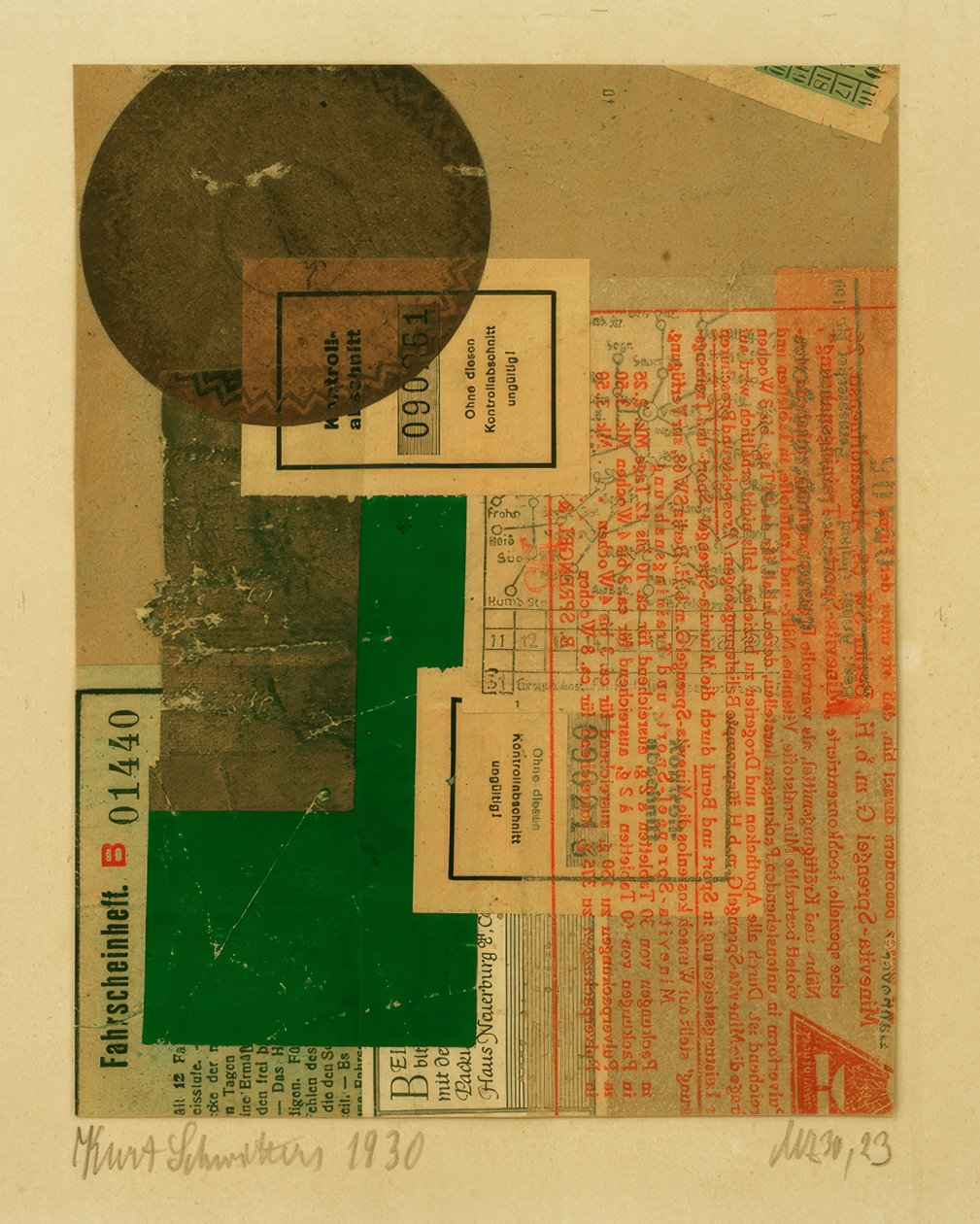Mz 30,23 tekijältä Kurt Schwitters